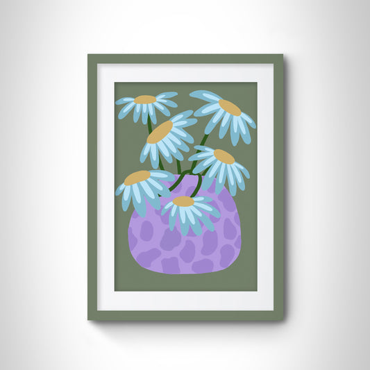 Flower Pot Series Due Art Print