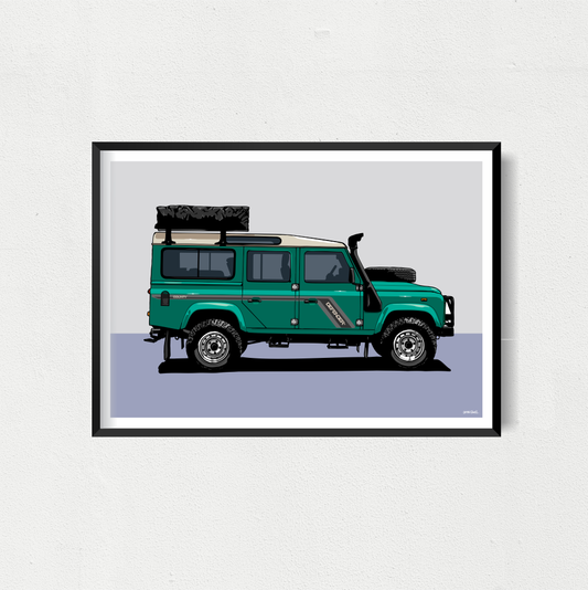 Defender Art Print - Green