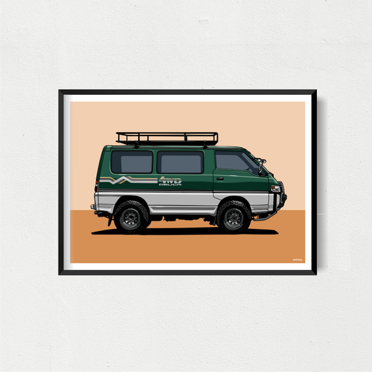 Delica Art Print - Green