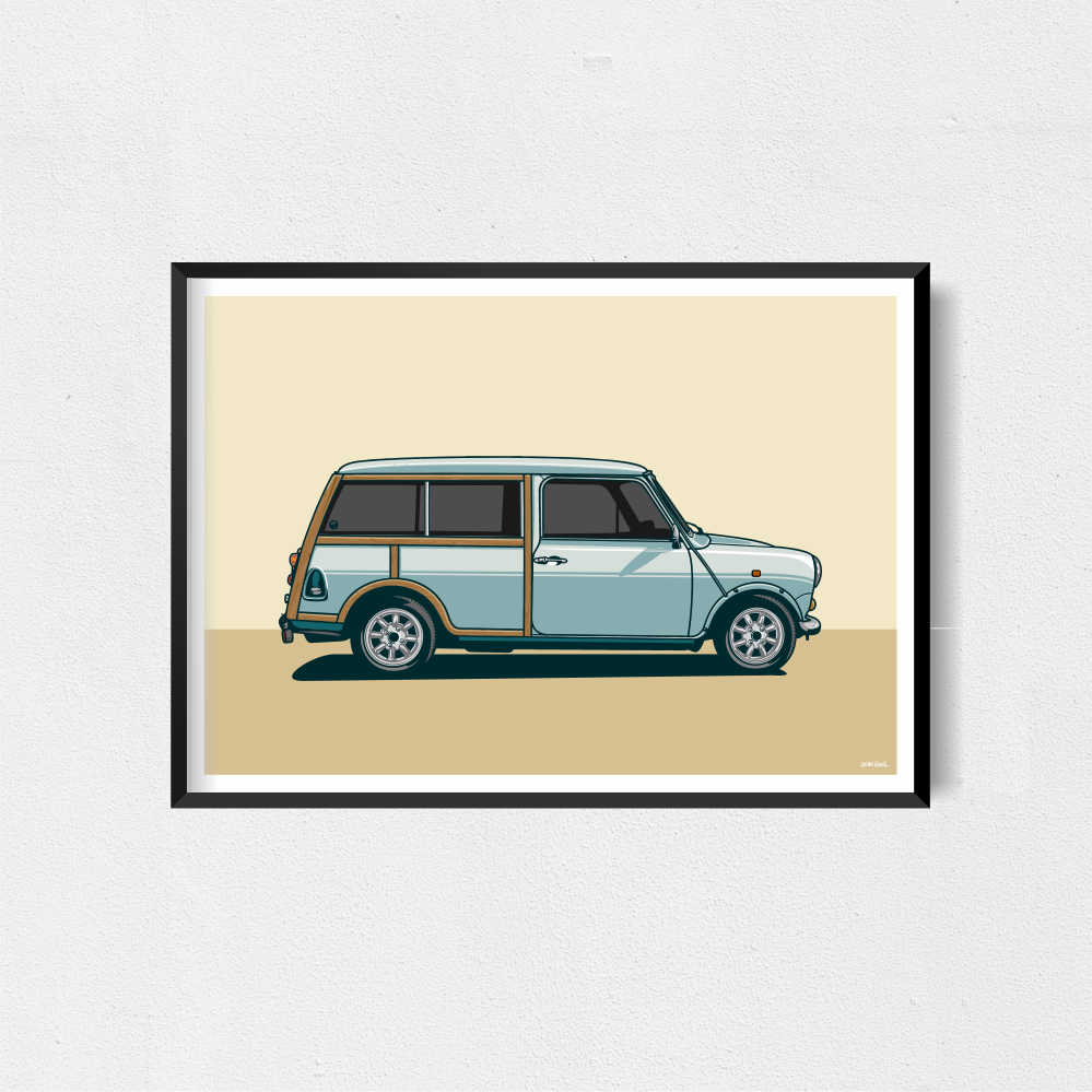 Mini Panel Van Art Print