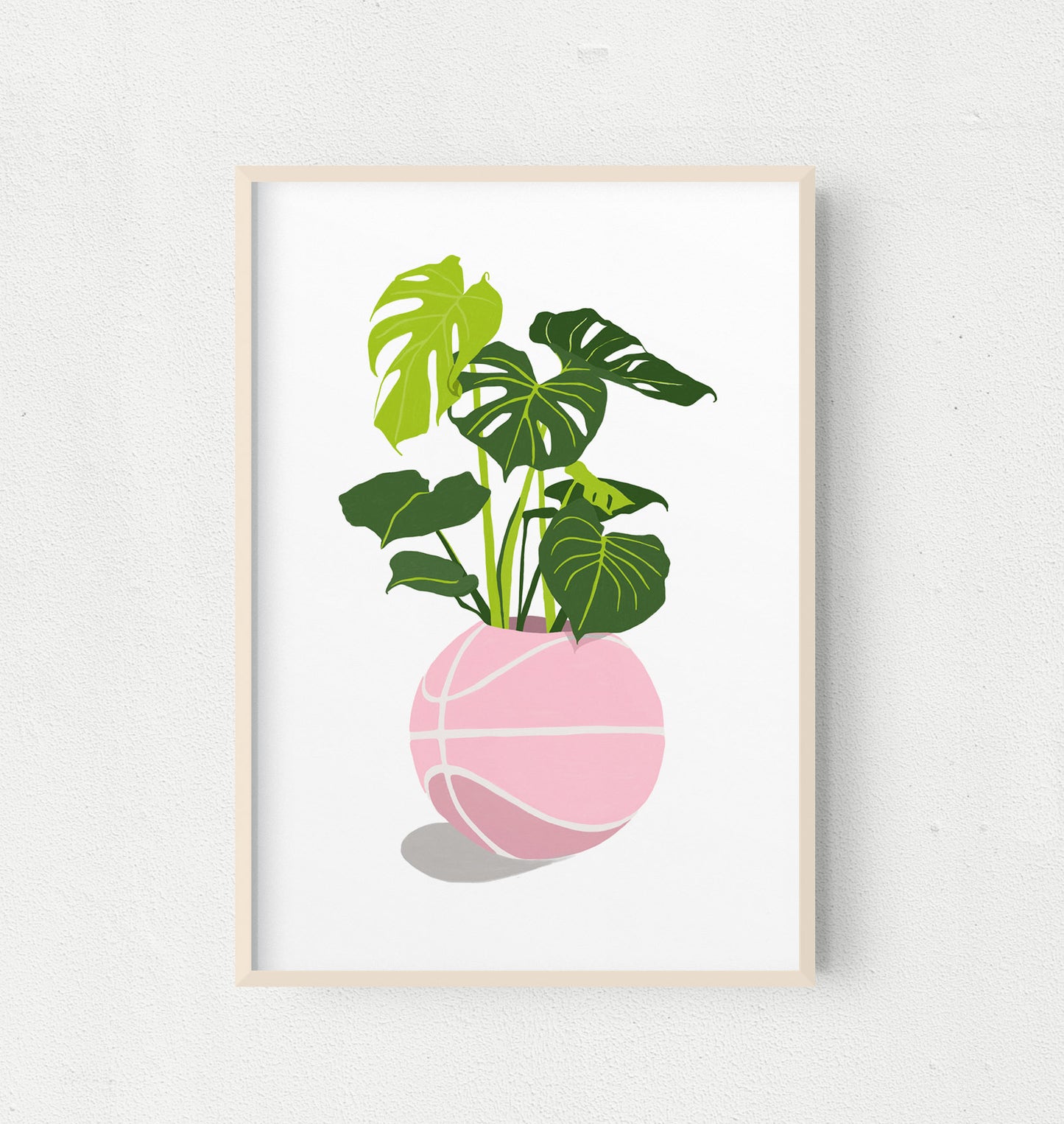 Monstera B Ball Print