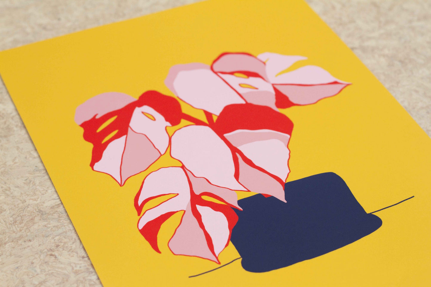 Variegated Monstera Art Print