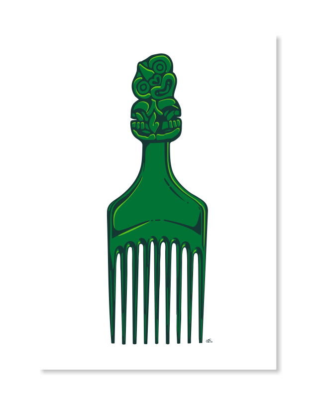 Tiki Comb Art Print