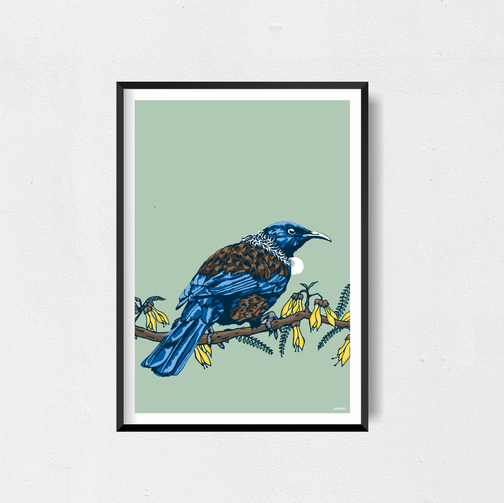 Tui 2 Portrait Art Print