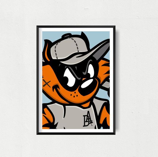 Close Up Cat Art Print