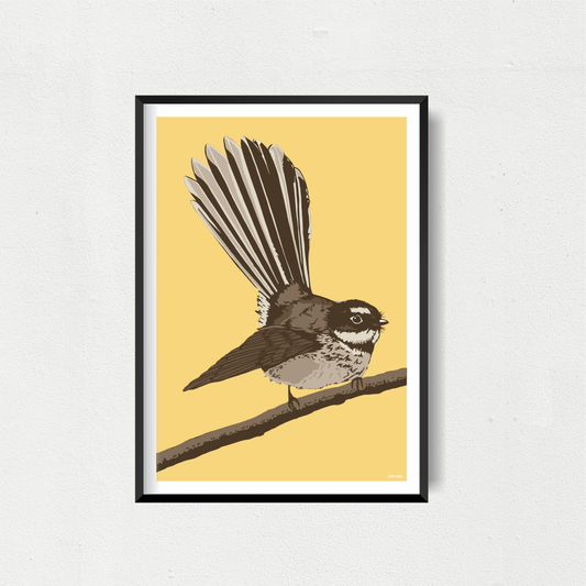 Fantail Yellow Art Print