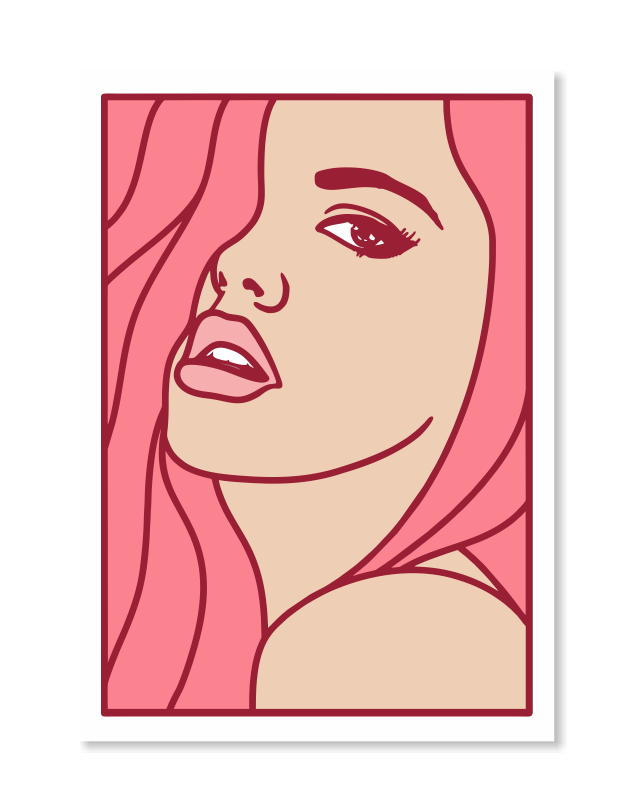 Lady 4 Art Print