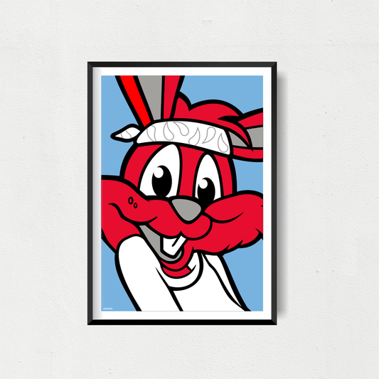 Close Up Bunny Art Print