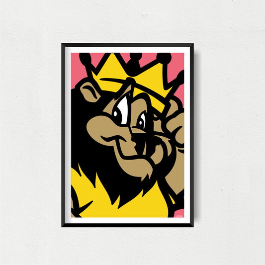 Close Up Lion Art Print