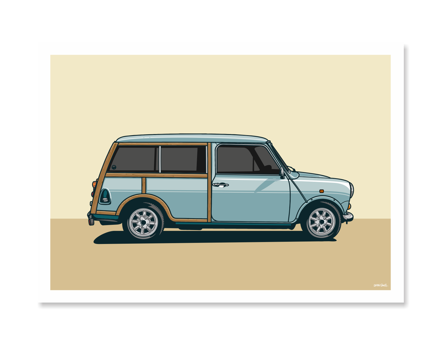 Mini Panel Van Art Print