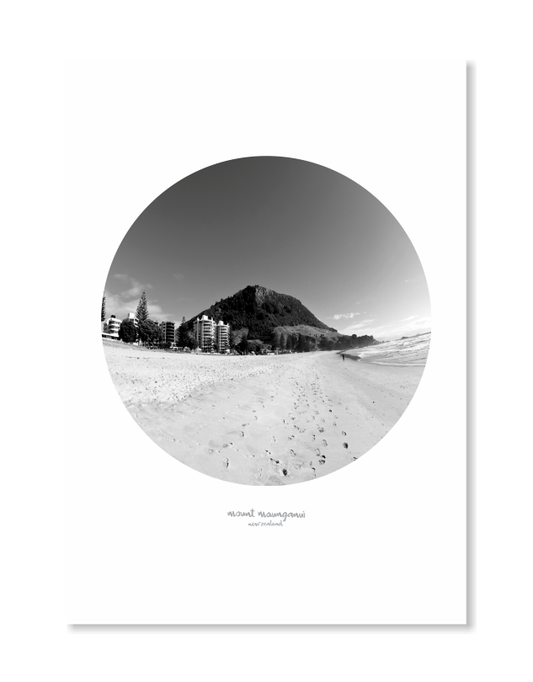 Mount Maunganui Circle Photo Art Print