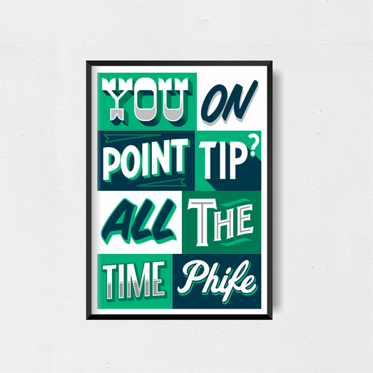 On Point Art Print - Green