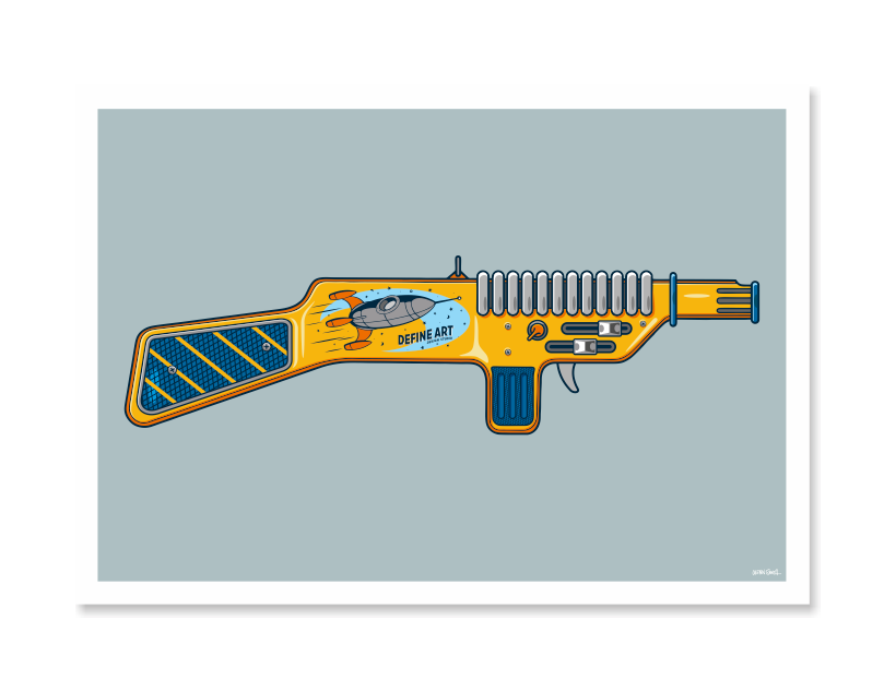 Ray Gun 3 Art Print