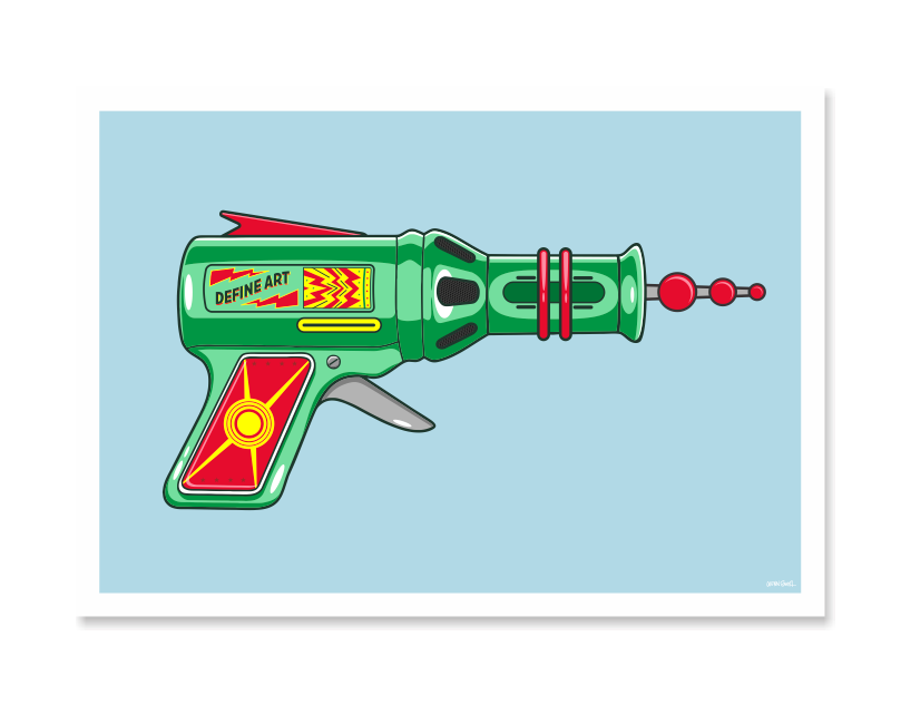 Ray Gun 6 Art Print