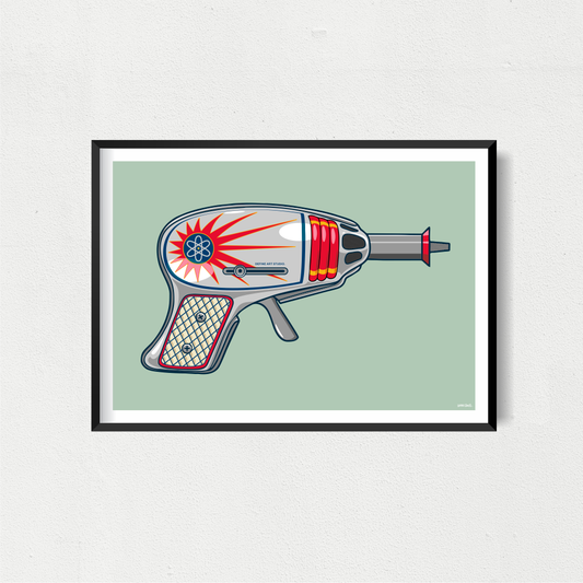 Ray Gun 1 Art Print