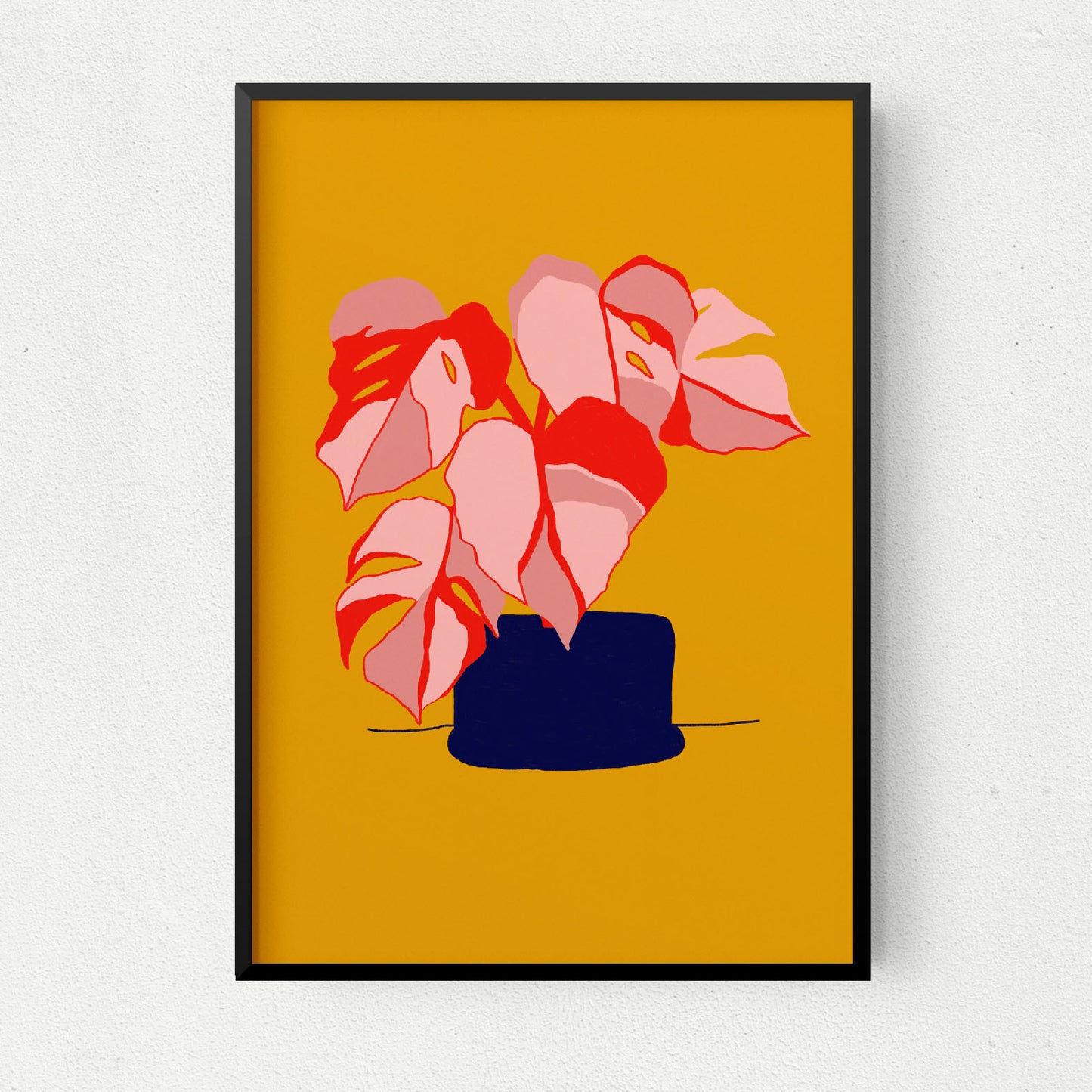 Variegated Monstera Art Print