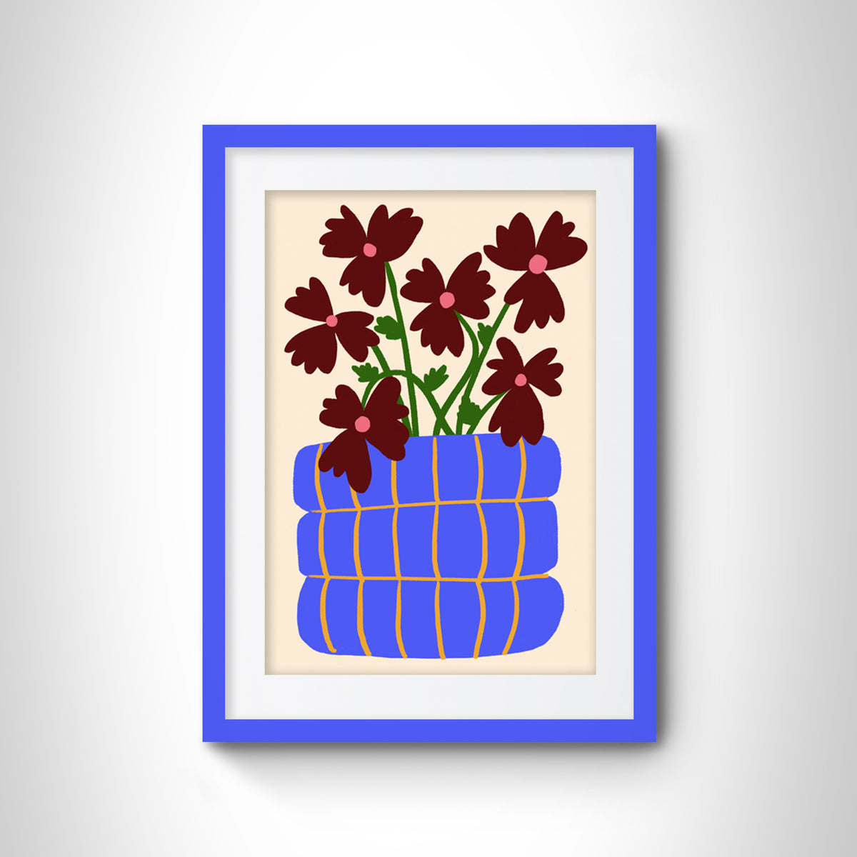 Flower Pot Series Quattro Art Print