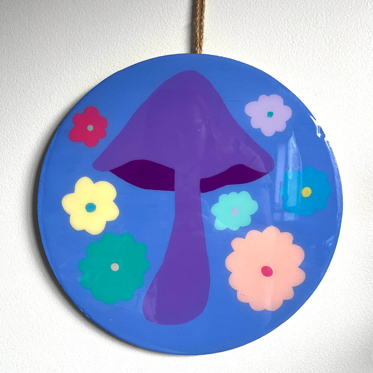 &#39;Fungo Viola &#39; Original Painting by Haley Ashby