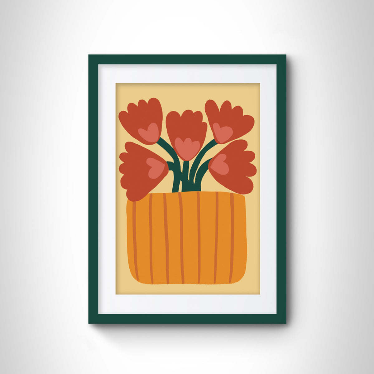 Flower Pot Series Uno Art Print