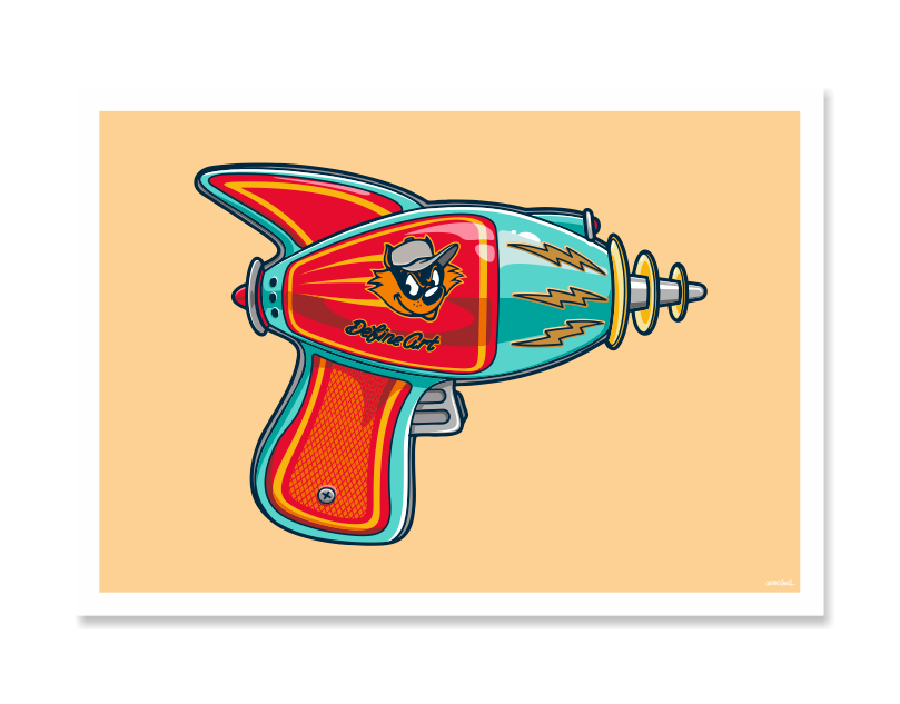 Ray Gun 2 Art Print