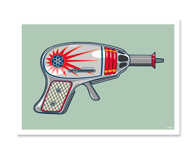 Ray Gun 1 Art Print