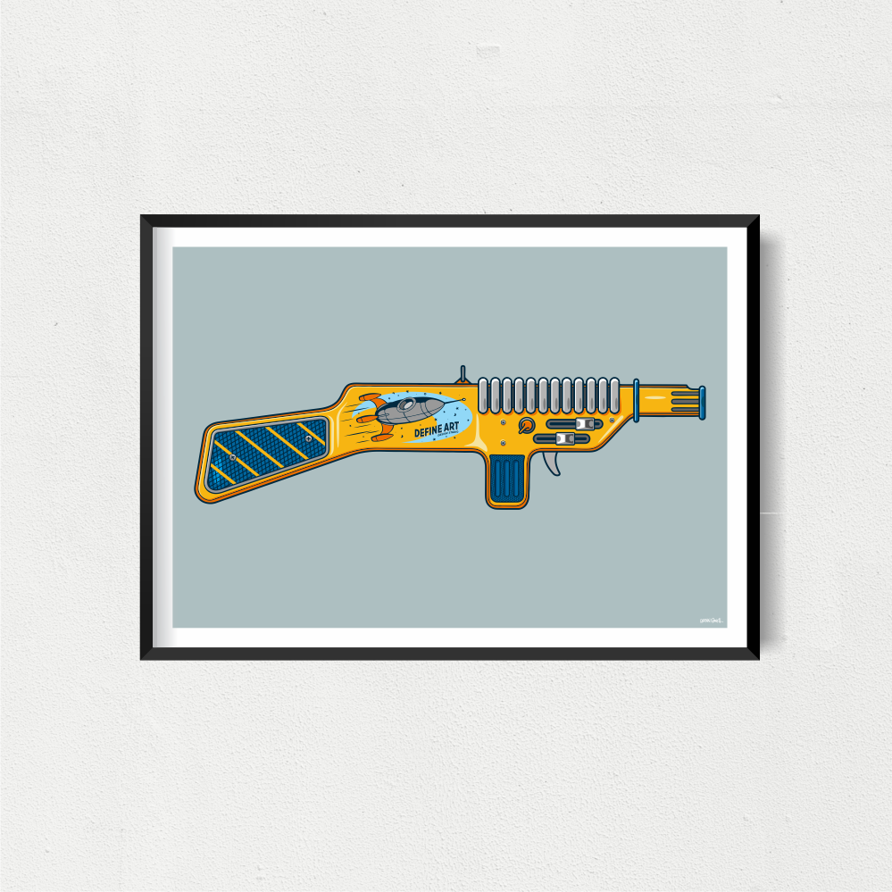 Ray Gun 3 Art Print