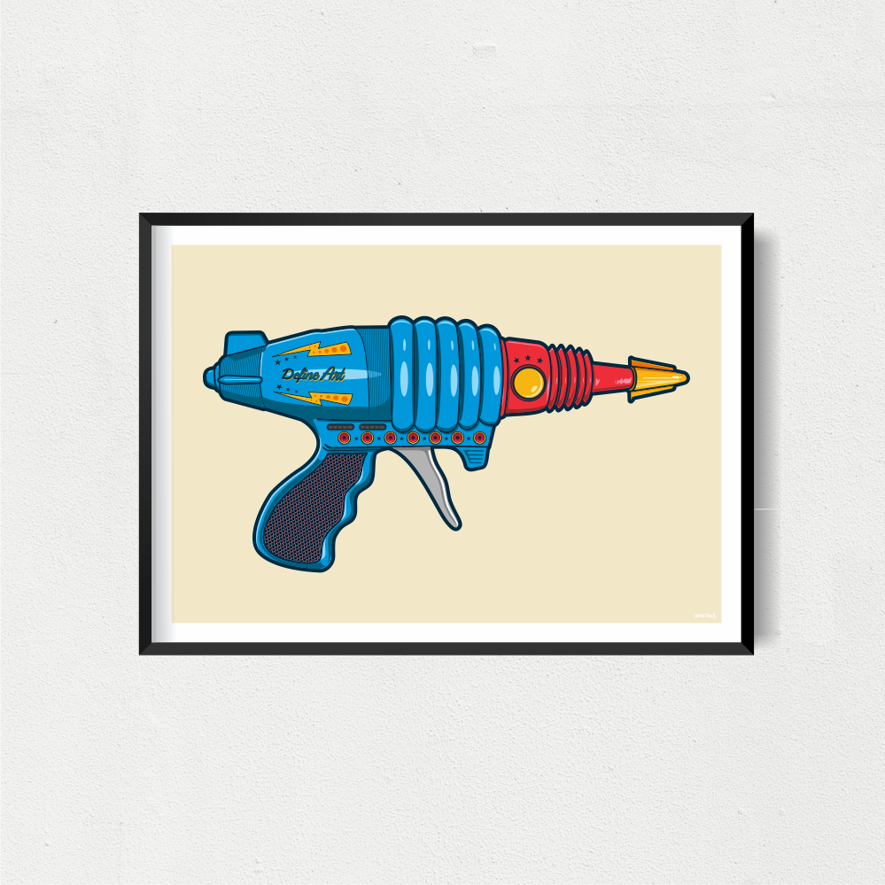Ray Gun 5 Art Print