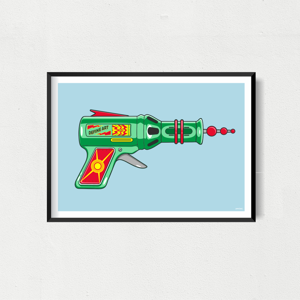 Ray Gun 6 Art Print