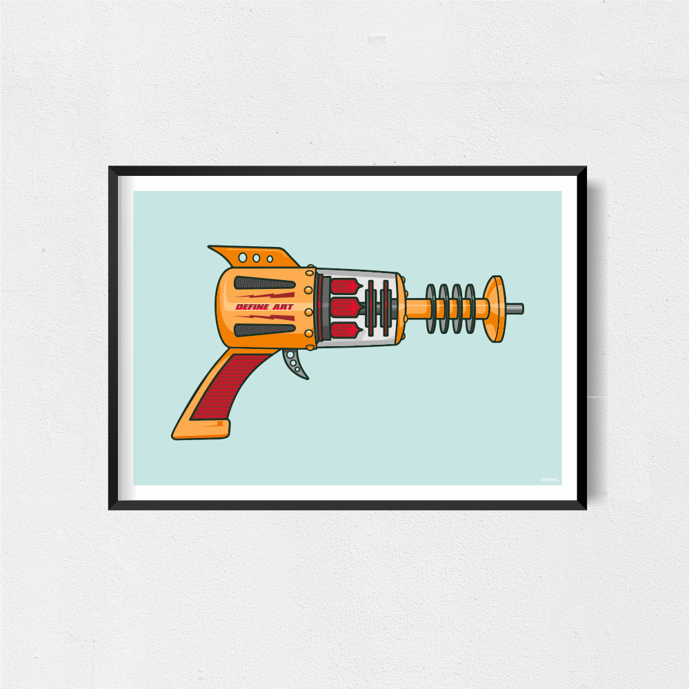 Ray Gun 8 Art Print